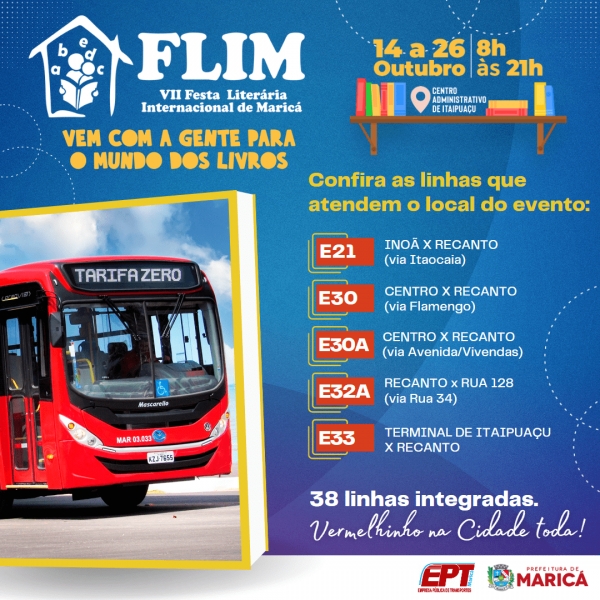 FLIM 2022: Confira as linhas que atendem o local do evento