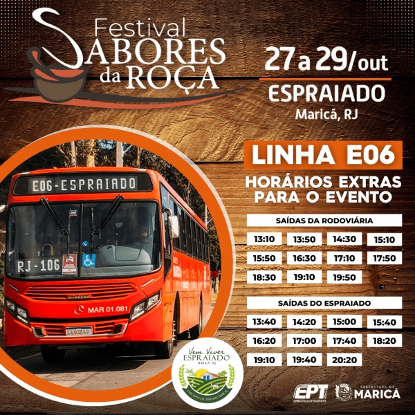 Sabores da Roça: EPT adiciona horários extras para atender o evento