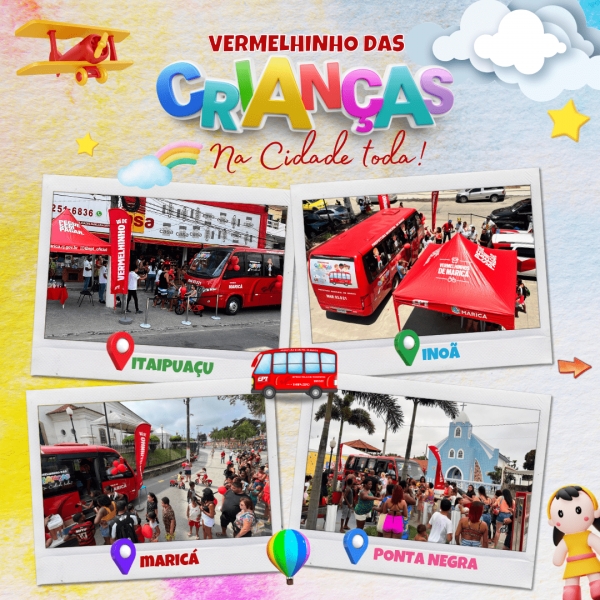 Super-Heróis e Diversão a Bordo: Evento Especial com o "Vermelhinho das Crianças" em Maricá