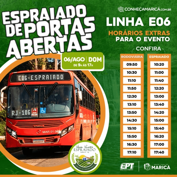 Linha E06 com mais horários para a quarta edição do Espraiado de Portas Abertas