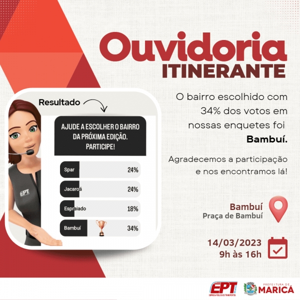 OUVIDORIA ITINERANTE DA EPT CHEGA A BAMBUÍ