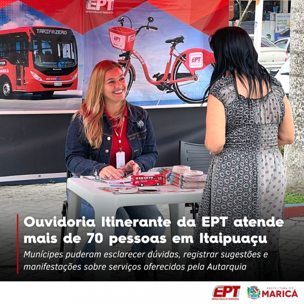 Ouvidoria Itinerante da EPT atende mais de 70 pessoas em Itaipuaçu