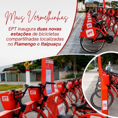 Sistema de bicicletas compartilhadas atinge a marca de 55 estações de bicicletas adultas e 10 estações infantis
