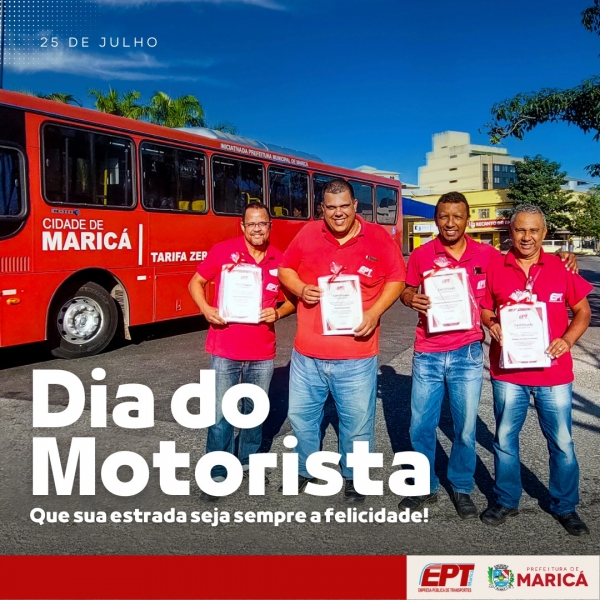 Homenagem aos motoristas da EPT