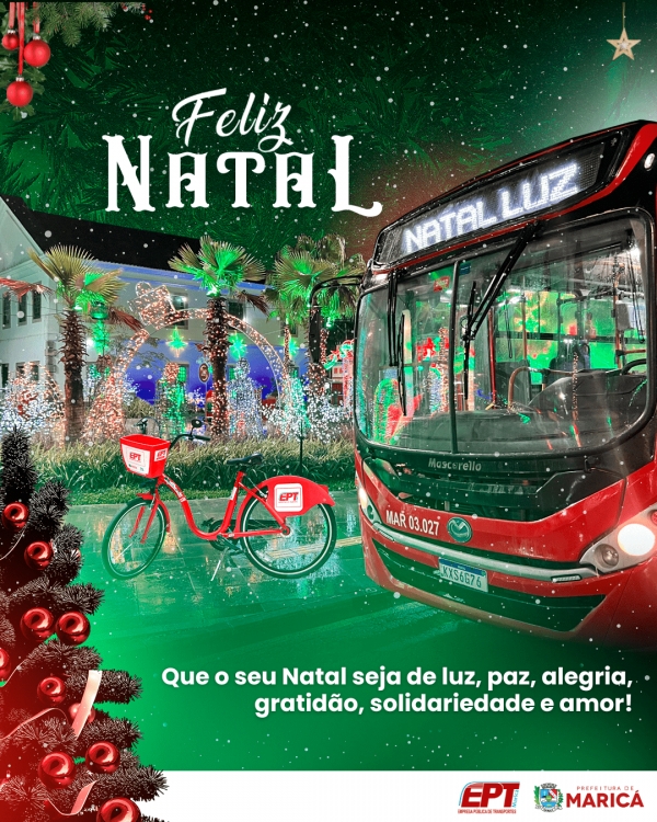 A EPT deseja a todos um Natal de muita luz, paz, alegria, gratidão, amor e solidariedade!