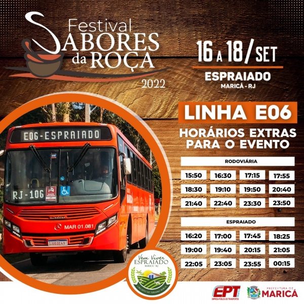Sabores da Roça 2022: horários extras para o evento