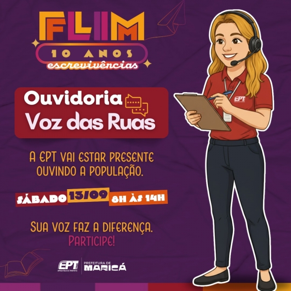 Ouvidoria Voz das Ruas na FLIM