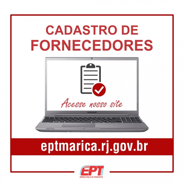 Cadastro on-line de fornecedores