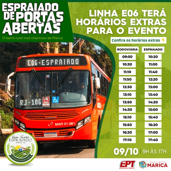 Espraiado de Portas Abertas: horários extras para o evento