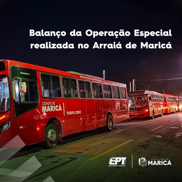 Balanço da Operação Especial realizada no Arraiá de Maricá