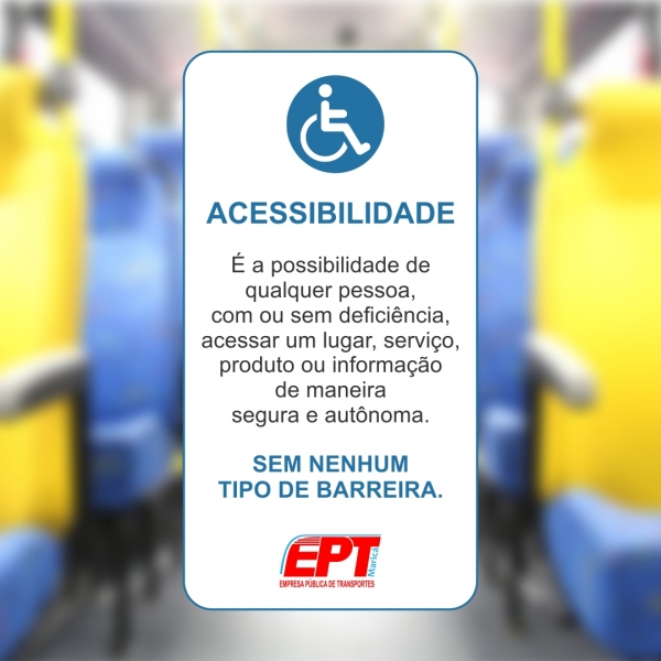 Acessibilidade: direito de todos!